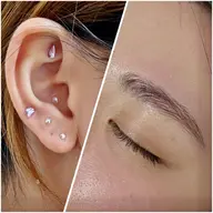 ＼セット割💛／ 似合わせ眉Wax＋耳ツボジュエリー【Basic】　12粒💎