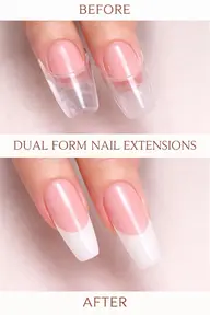 ポリジェル・デュアルフォーム長さ出し（クリア）450円／1本(S). 600円／1本(M）。800円／1本(L)