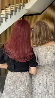 🍒カット➕ワンブリーチ➕オンカラー🍒