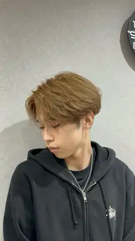 ワンカラー+カット 「スパイキーショート、センター分け、襟足ありセンター分け、マッシュ限定」