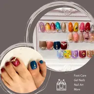 【フットジェル】ワンカラー・ラメ+人気の10粒アート(オフの無い方)