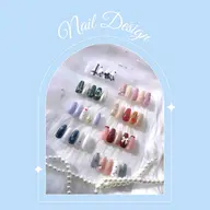 【人気No.2】オフなし🩵【長さだし10本】定額コース🌼毎月変わる定額デザイン！カラー変更も可能です