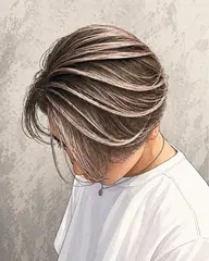 🟣メンズ✖️シャドウルーツ（バレイヤージュ）➕トリートメント