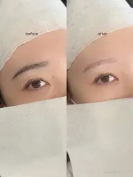 眉ワックス + 間引き