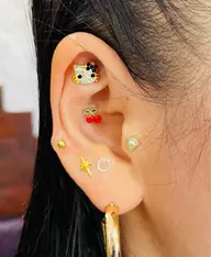 話題の💫耳つぼジュエリー👂💎【12パーツ】選び放題🎀耳マッサージ付🦄