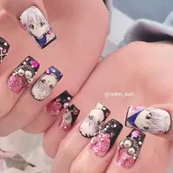 痛ネイル5本(イラスト＆3D)※10日前予約