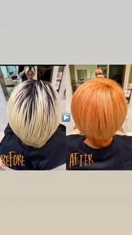 ブリーチリタッチ&オンカラー✨トリートメント付き