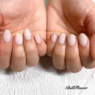 ワンカラー＋先端ラメラインor ラメちりばめ