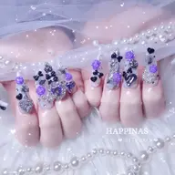 🟣人気★スカルプパーツ付け放題ネイル【オフ込み】🟣