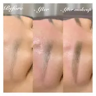 アイブロウケア（wax脱毛）+アイブロウメイク仕上げ　ブリーチ込み