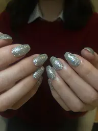 究極美フォルムラメグラor ラメワンカラー⸝꙳.⋆🩵🩷フラッシュネイルあり