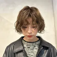 【ブリーチ、縮毛矯正履歴の方のパーマ😌💞】カット＋ケアパーマ＋TOKIOトリートメント