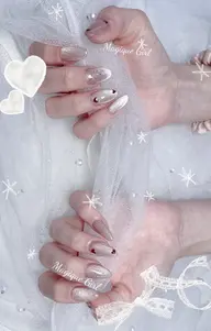 【チップスカルプ長さ出し+マグネットグラデ¥8600」