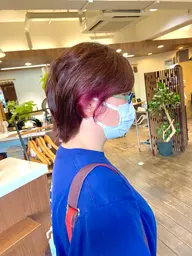 インナーカラー🍒✨【インナーブリーチ➕オンカラー】