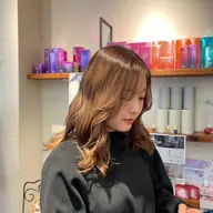 [透明感たっぷり！ブリーチなしで明るくしたい方に💜️🩵]ダブルカラー