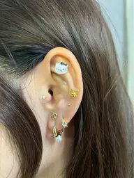 耳ツボジュエリー👂両耳合わせて10個💎イベント、卒入学などに