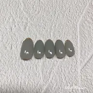 ワンカラー＋先端ミラーアート