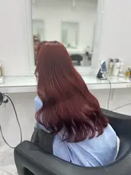 【✨色味を出したい方へ✨】🍎ブリーチなしダブルカラー🍎➕💗オリジナルトリートメント💗