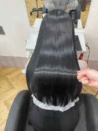 【✨人気No.1✨】カット+髪質改善inケアカラー+りんご幹細胞培養液トリートメント〔超音波アイロン付き〕