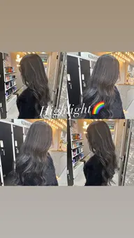 海外風ハイライト🇺🇸細めからハッキリハイライトまで対応可能🔆