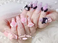 【オフ込】【マグネット変更無料】超人気《スカルプ》10本キャラクター付け放題120分¥15800→¥12800