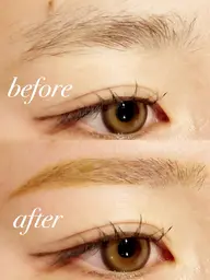 メンズにもオススメ🩵眉毛と睫毛に使えるお持ち帰り用ジェルコーティング1本付き♪アイブロウ wax +間引き