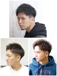 アップバングショート【メンズ限定】