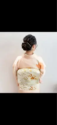 訪問着着付け+ヘアセット