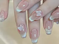 【人気TOP1 ⭐️ミニモ限定】自爪マグネットワンカラー＋時間内パーツ付け放題￥5980🎀✨人気TOP1