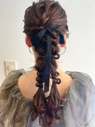 【7時から！何回でもok】ヘアアレンジ・ハーフアップ・まとめ髪・編みおろしetc【結婚式/おでかけ/推し活など】