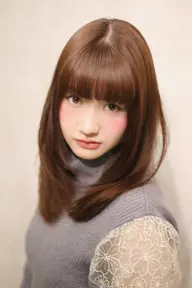 髪質改善✨90%トリートメントの弱酸性シルクストレートパーマ前髪縮毛矯正&小顔補正前髪カット&TOKIOトリートメント✨