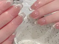 【毎回オフ無料】大人気チークマグネットフレンチネイル