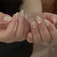 SNS大人気マグネットワンカラー+ドットorハートホロネイル¥5980