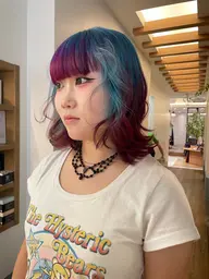 ケアブリーチ+デザインカラー+ケアトリートメント♬.*゚