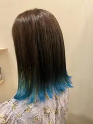 裾カラー+フルカラー+トリートメント💜ブリーチ込み