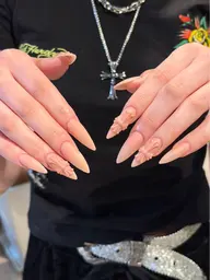 練習モデルオフなし トレンド♪ 大人気クロムネイル4個付き！長さだしワンカラー ✨𓆩 ♱ 𓆪