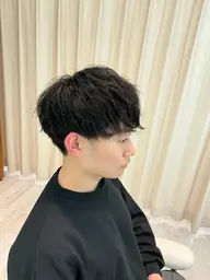 メンズカット&ツイストパーマ