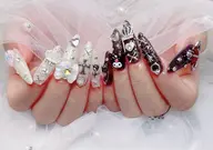 チップ長さだし10本💎ゴテゴテ持ち込み持ち込みデザイン10本💎ビジュ無制限つけ放題💎