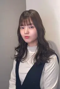 🤍コテ巻き風パーマ🤍