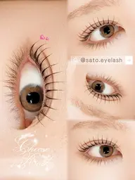 【ラッシュリフト】どちらか選べる️⭕根元から丸く立ち上げor毛先まで丸くなるCカール❄️🫧束感仕上げ💎