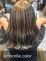 🤍アンブレラカラー＋アンブレラ部分だけカラー