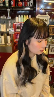 ポイント編み込みエクステ