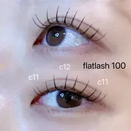 ꒰ ご新規様 ꒱フラットラッシュ100本+コーティング仕上げ🎀🪄(LED変更可⭕️)