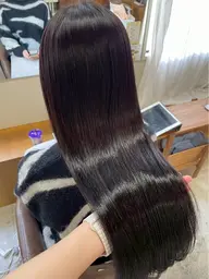 ［髪質改善×縮毛矯正］酸性ストレート（ブリーチ毛可）＋ 長さ料金✂️『土日祝＋1100』
