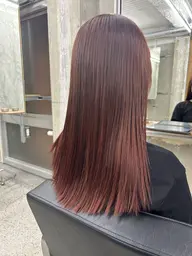 カット+ストレートパーマ+クイックトリートメント