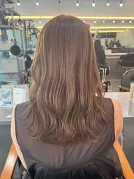 【人気No.3】透明感✨ブリーチ無しダブルカラー☆超音波トリートメント🔥¥9,000#暖色カラー#髪質改善#韓国風