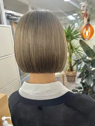 レディースカット➕ダブルカラー🩵13000円