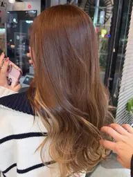 【︎︎︎︎☁ブリーチなし☁】トーンアップナチュラルカラー➕プチヘッドスパ💆‍♀️🫧