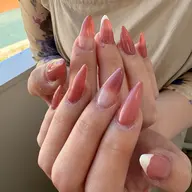 長さ出し💅🏻ワンカラー・シンプルネイル((1本¥330~))