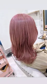 【4月限定価格】赤みのあるカラーなどをしたい方におすすめ（ブリーチなしカラー)＋プチトリートメント🧸 1名様限定